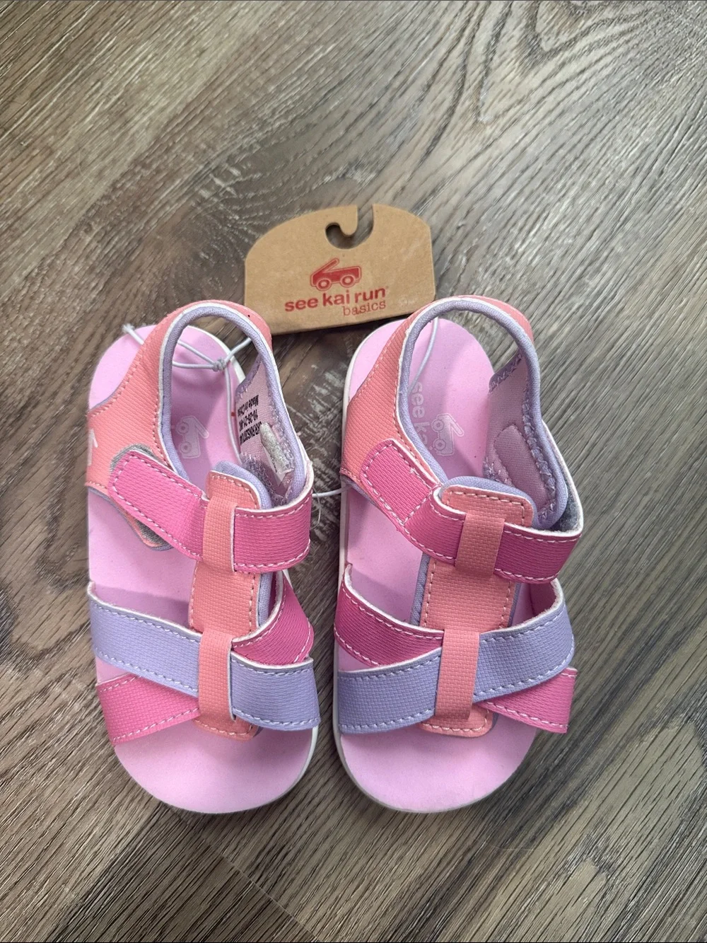 See Kai Run Pink, Coral & Lavender Kids Sandals